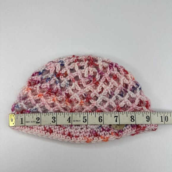 Handmade New Open Weave‎ Fishnet Amigo XL Melange Winter Knit Beanie- M/L - Picture 8 of 10